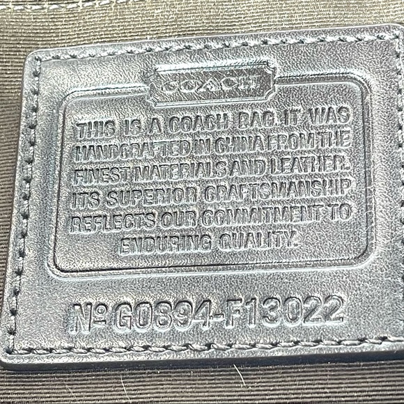 Coach Pink Signature C Canvas Leather Footed Shoulder Bag Handbag - Picture 11 of 14